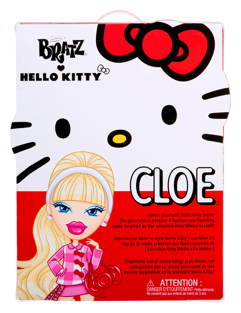 Iconic packaging with a Hello Kitty bow for display