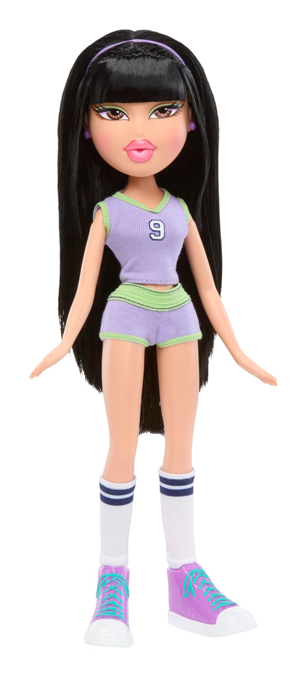 Bratz Play Sportz Jade with brush and stand for styling and posing