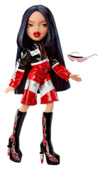 Bratz Scorchin Jade wearing a red jacket showcasing bold moto-inspired fashion