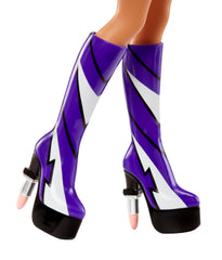 Bratz Scorchin' Yasmin skirt features purple fringe for stylish looks.