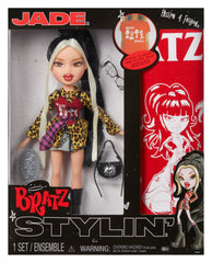 Bratz Stylin' Jade doll with graphic tee for creative dress-up play.