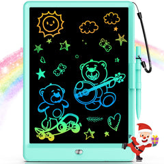 Bravokids 10-inch LCD writing tablet with a vivid color screen for creative drawing.