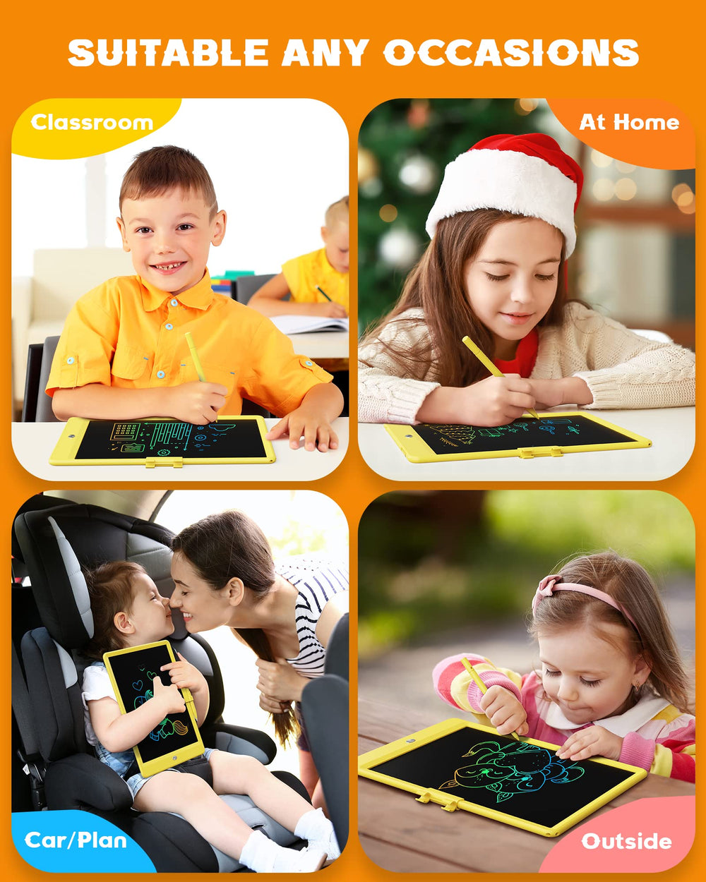 Bravokids built-in battery lasts six months without charging.