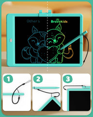 Bravokids doodle board color screen ideal for early learning and imaginative tracing.
