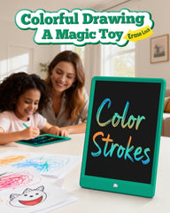 Bravokids Doodle Pads 10 Inch Dark Green flat lay ready for art