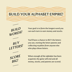 Breaking Games Letter Tycoon hand of cards supports quick clever word choices