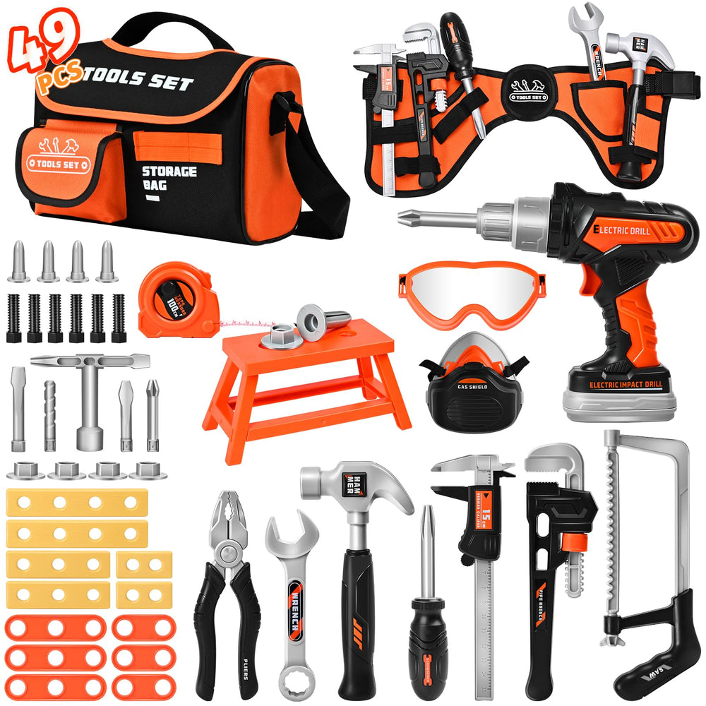 Breibowski toddler tool-set drill with battery for immersive pretend play and learning.