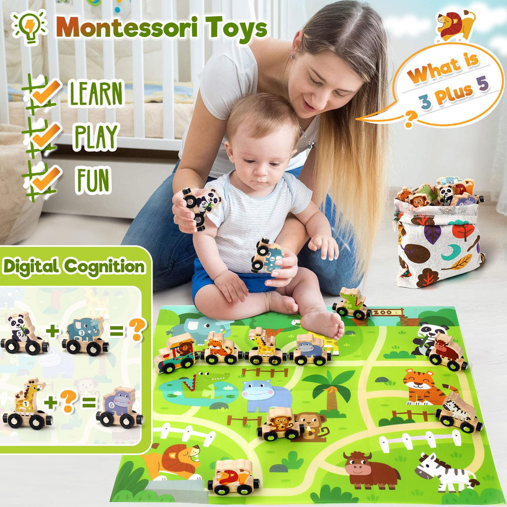 Brialice farm play mat creates a colorful storytelling scene.
