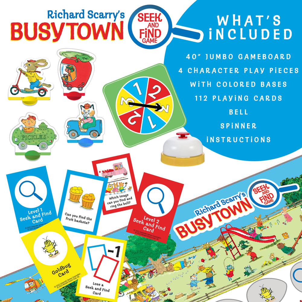 Briarpatch Busytown ding bell action signaling a found item