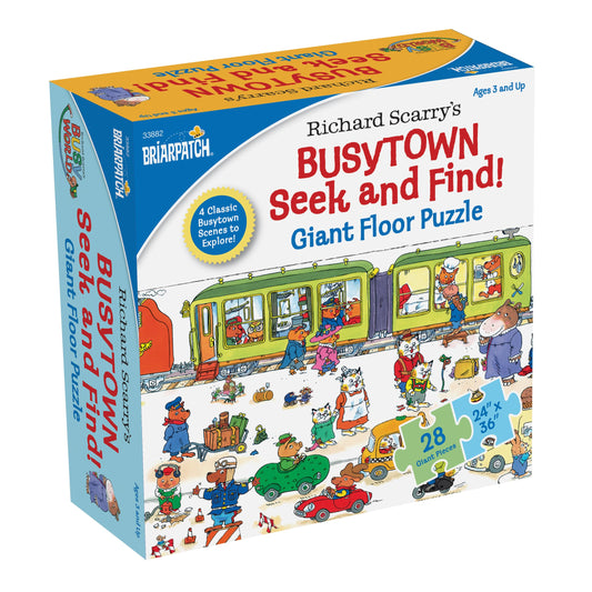 Briarpatch Richard Scarry Busytown giant floor puzzle lake scene for family play and learning