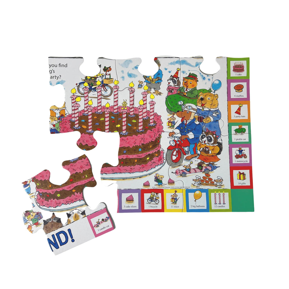 Briarpatch Richard Scarry Busytown puzzle park scene supports shared problem solving