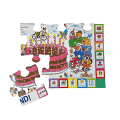 Briarpatch Richard Scarry Busytown puzzle park scene supports shared problem solving