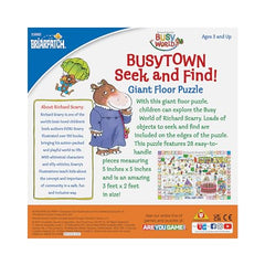 Briarpatch Richard Scarry Busytown puzzle train station scene fosters observational skills