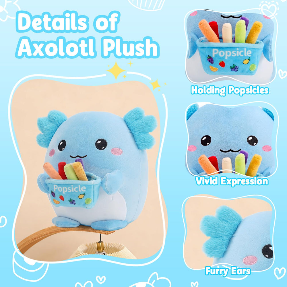 BRICHOEE axolotl plush as versatile décor for sofa or bedroom