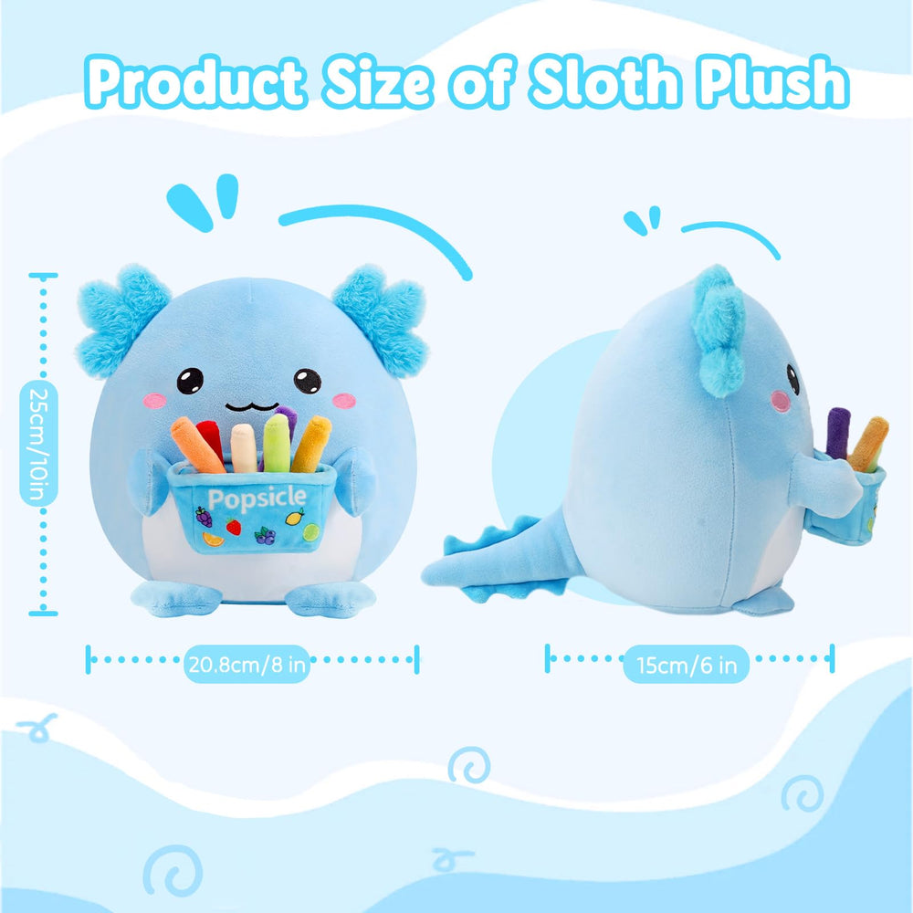 BRICHOEE axolotl plush with soft fabric, cozy and safe