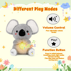 BRICHOEE koala toy abdomen glow creates tranquil atmosphere