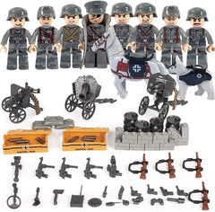 Brick Bazaar WW2 Army Men German soldiers figures for immersive display and creative play.