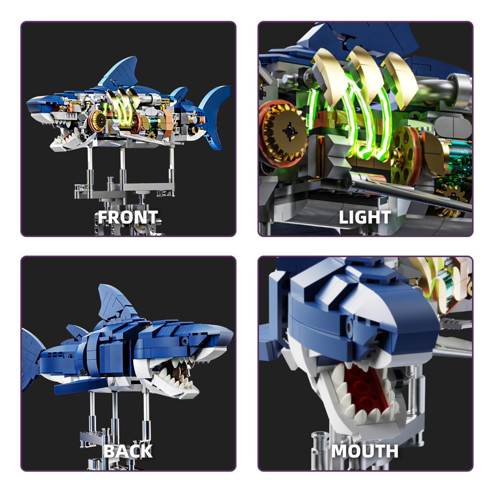 BRICK HAMBURG crank movement controlling lifelike shark swimming action