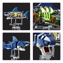 BRICK HAMBURG crank movement controlling lifelike shark swimming action