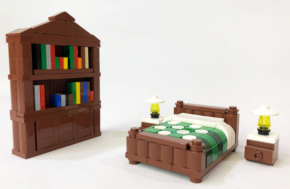Brick Loot bookshelf-detailed provides authentic storage for minifigure collections.