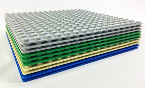 Brick Loot classic baseplates 10-pack ideal for ages 3+ and collaborative play