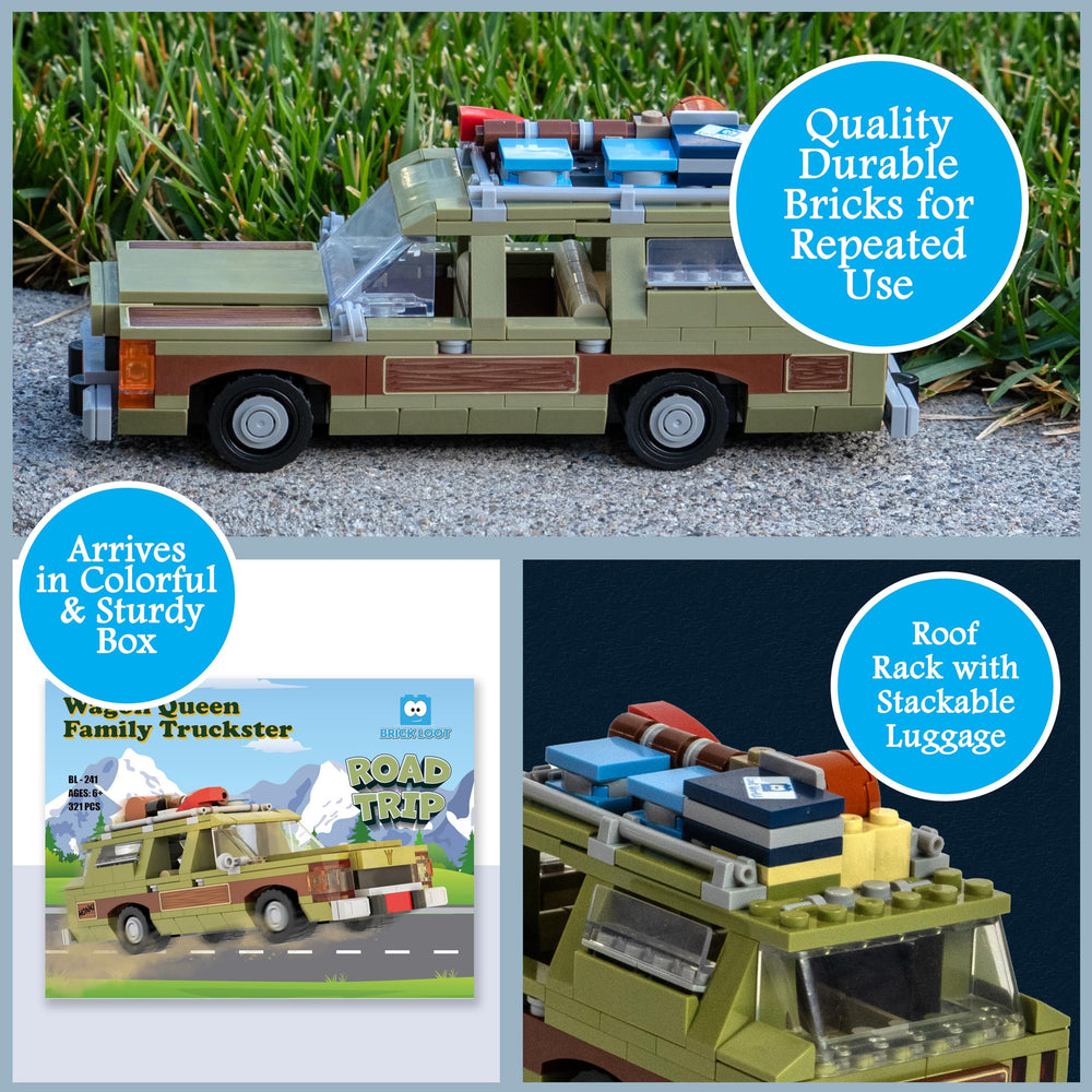 Brick Loot Wagon Queen Truckster vibrant colors improve visual appeal in displays