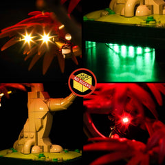 BrickBling illuminated display, bringing Red Maple Bonsai to life.