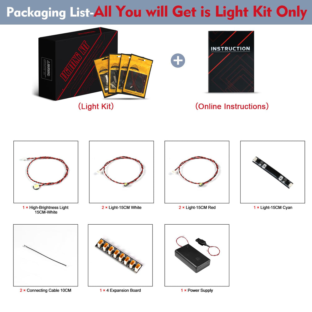 Step-by-step video guide helps you install the lighting kit with confidence.