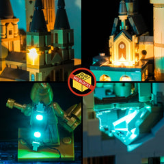 BrickBling LED light kit on display-ready setup for elegant shelf or desk.