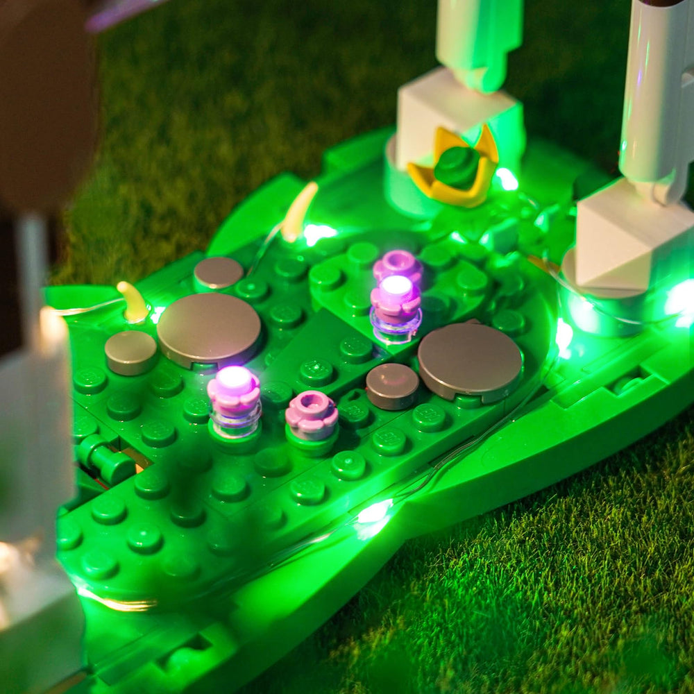 BrickBling LED light kit for LEGO 31166, installation video guides easy setup.