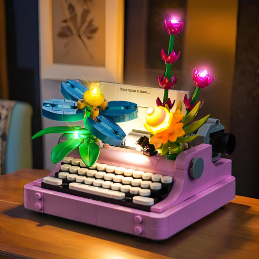 BrickBling LED light for Lego 31169 Typewriter with Flowers brightens your display
