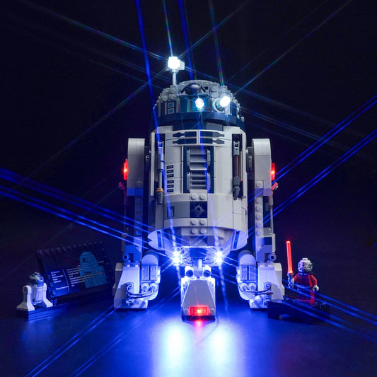 BrickBling LED light for R2-D2 face adds gentle glow to display