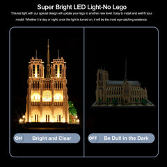 BrickBling illuminated Notre-Dame creates a striking centerpiece for any room