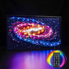 BrickBling Milky Way LED light kit illuminates the 31212 model for vivid display.