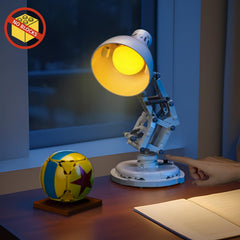 BrickBling Luxo Jr. lit display enhances conversation pieces
