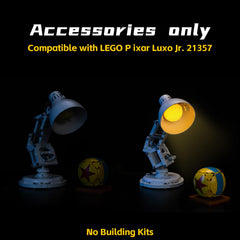 BrickBling Pixar Luxo Jr. light kit illuminates displays at home or office