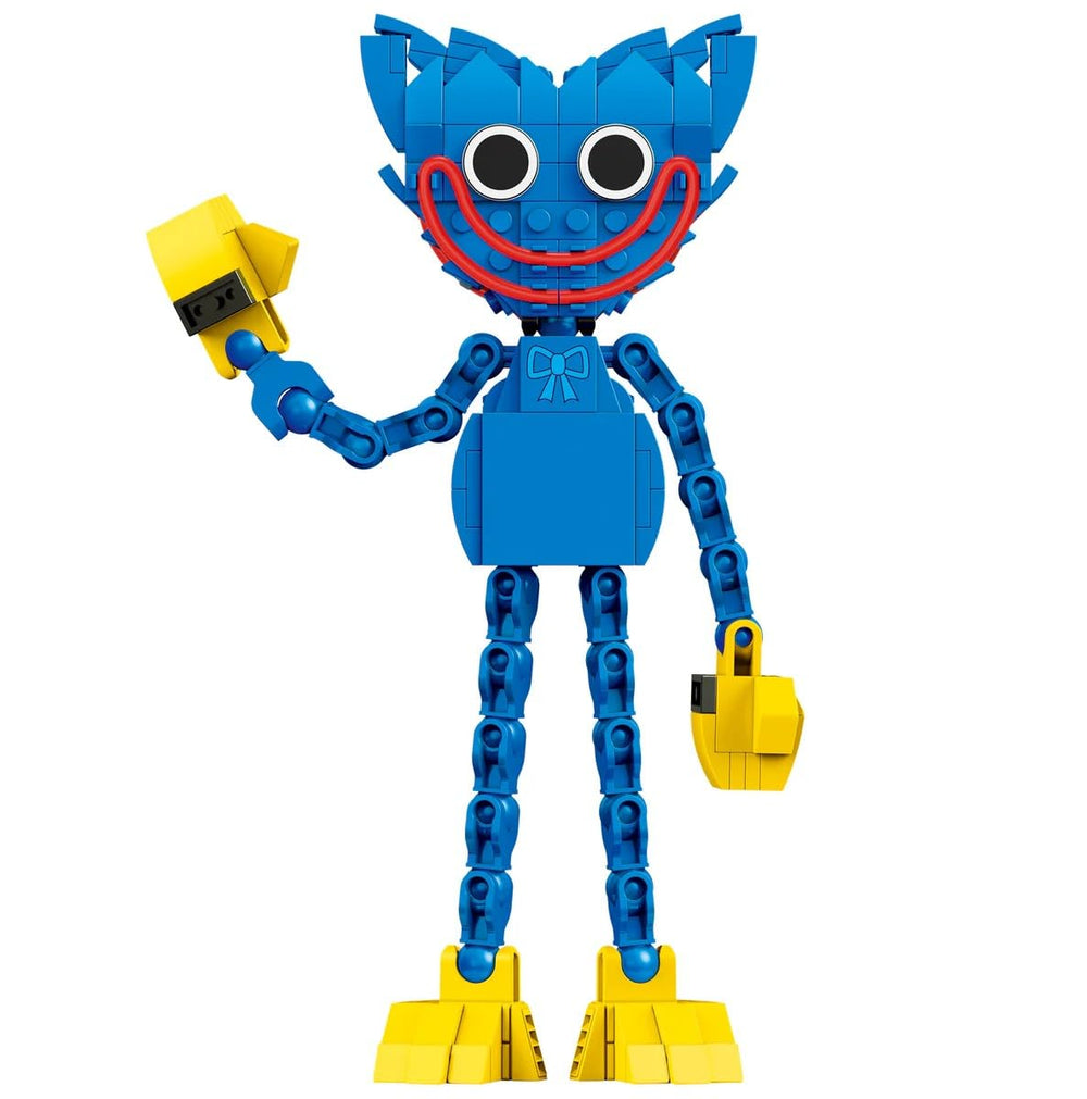 Brickcraft multicolor bricks for vibrant Huggy Wuggy creation.