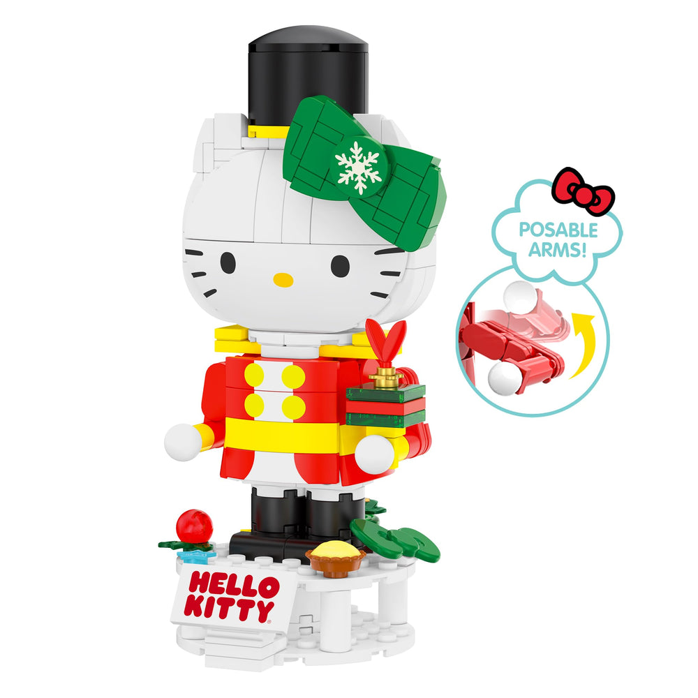 Brickcraft Hello Kitty figure, sturdy display for mantel or desk.