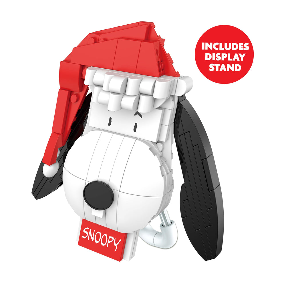 Brickcraft Snoopy display stands securely support year-round holiday display.