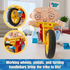 Brickcraft Stewie face-detail printed for a standout desk display.