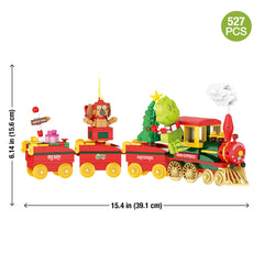 Brickcraft train wheels and smoke accents enhance realism during play and display.