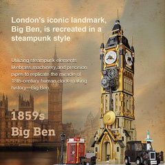 BRICKKK Pantasy Big Ben clock-face detail shows authentic dial styling and craftsmanship