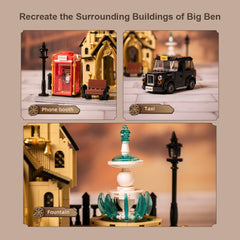 BRICKKK Pantasy Big Ben height scale 57-5cm suggests impressive display centerpiece