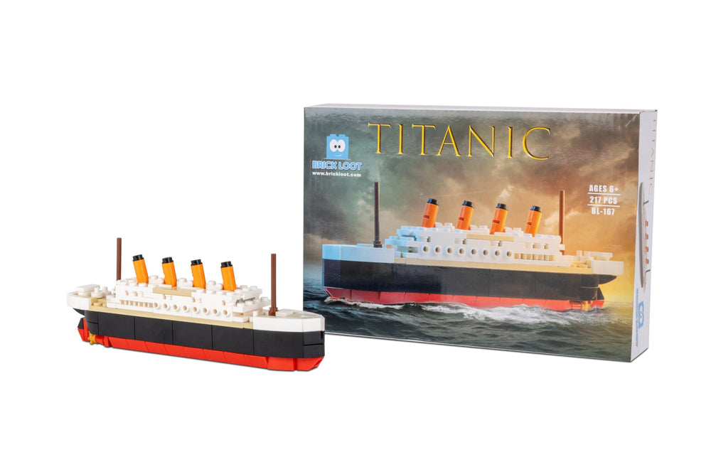 LEGO-compatible brick system from Brick Loot Titanic for creative expansions.