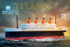 Brick Loot Titanic model kit with 217 pieces for history-inspired building and display.