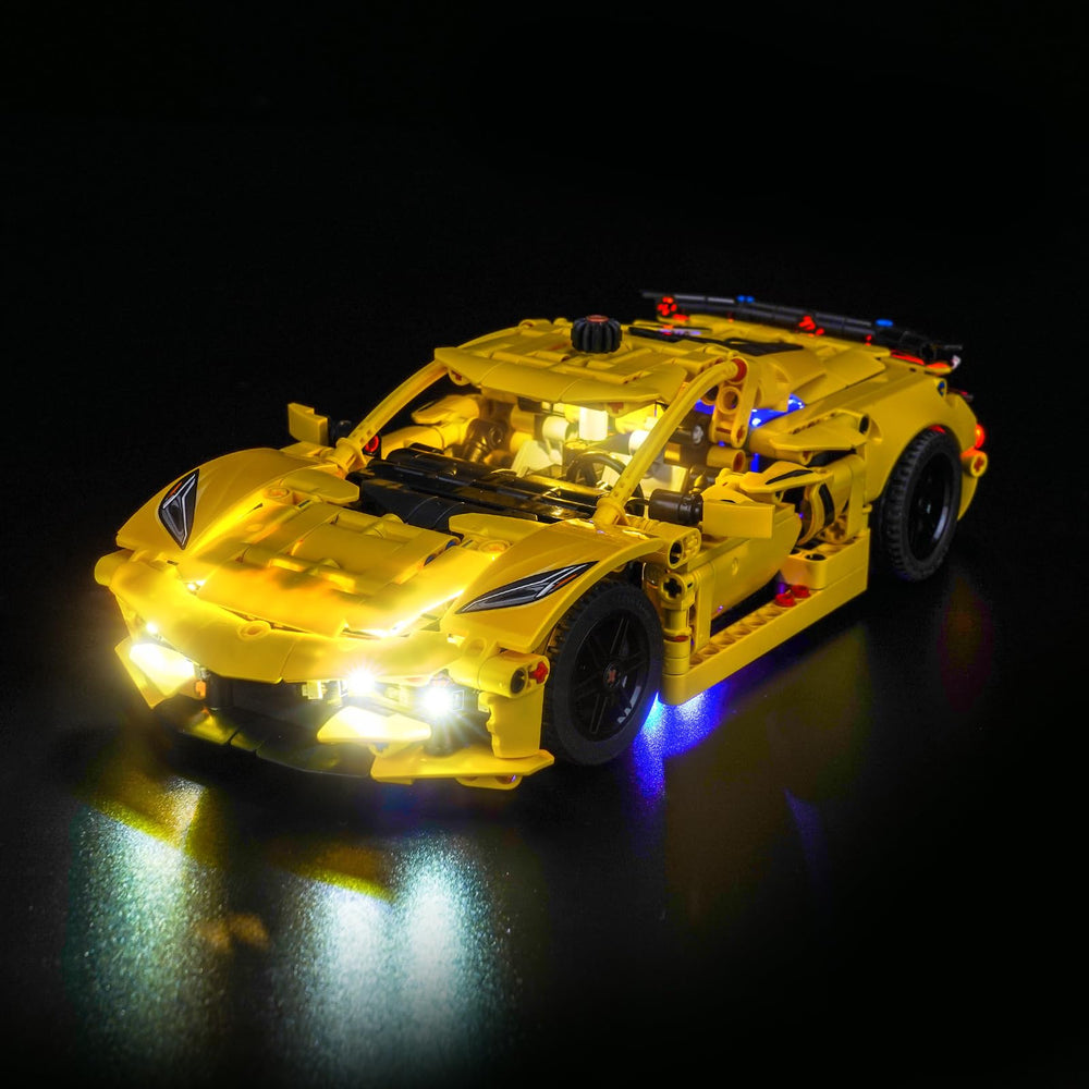 Brickshining gift-ready lighting kit for Lego 42205 Corvette Stingray