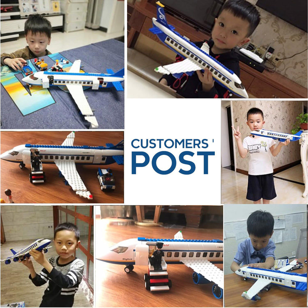 BrickTribe City seven minifigures inspire crew, passengers, and ground staff roles