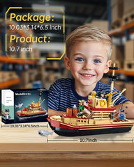 BrickTribe deck gear and lifebuoys provide authentic maritime accents