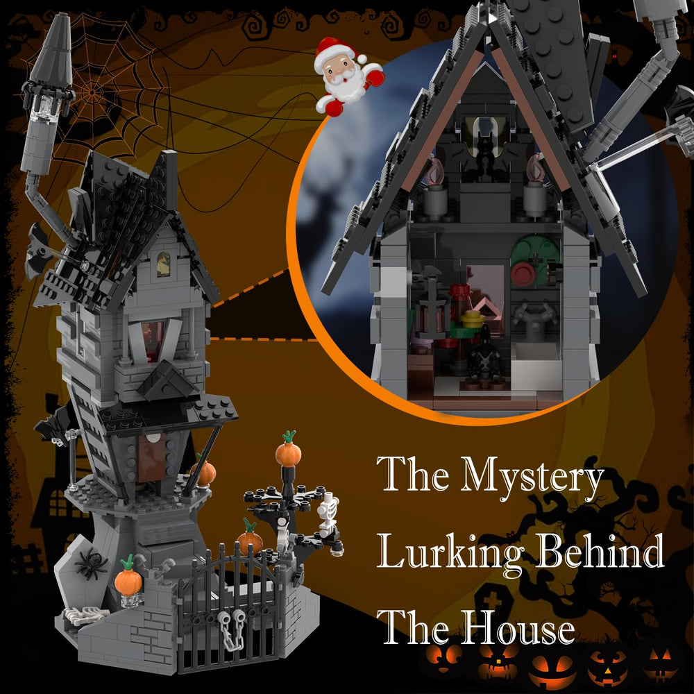 BrickTribe Haunted Mansion interior rooms offer detailed setting for storytelling.