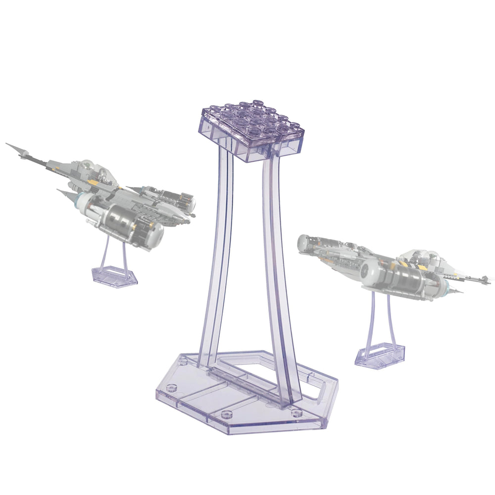 BrickVisions display stand for LEGO ARC-170 with 4x4 top plate connection for stable balance